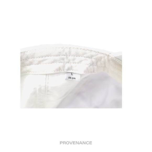 🔴 Balenciaga BB Logo Mode Embroidered Cap Hat - White - Picture 9 of 10